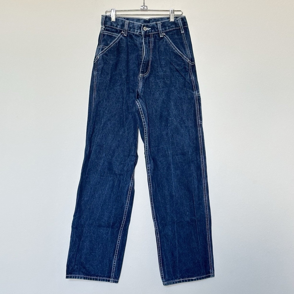 J. Glat By Brandy Melville  Med wash‎ jeans High Waist Cargo Pocket Loose Small